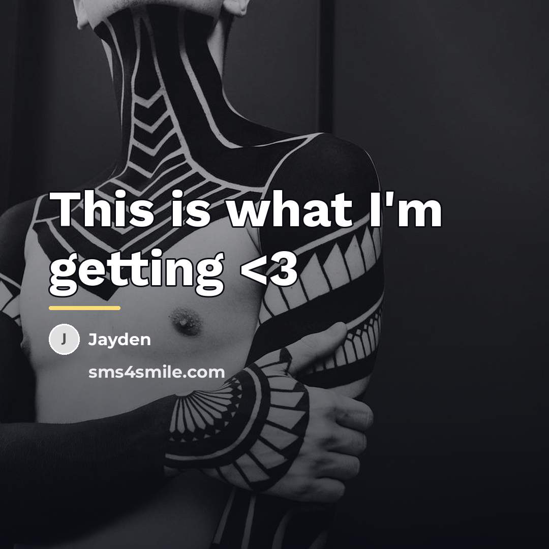 “This is what I'm getting…” quote by Jayden