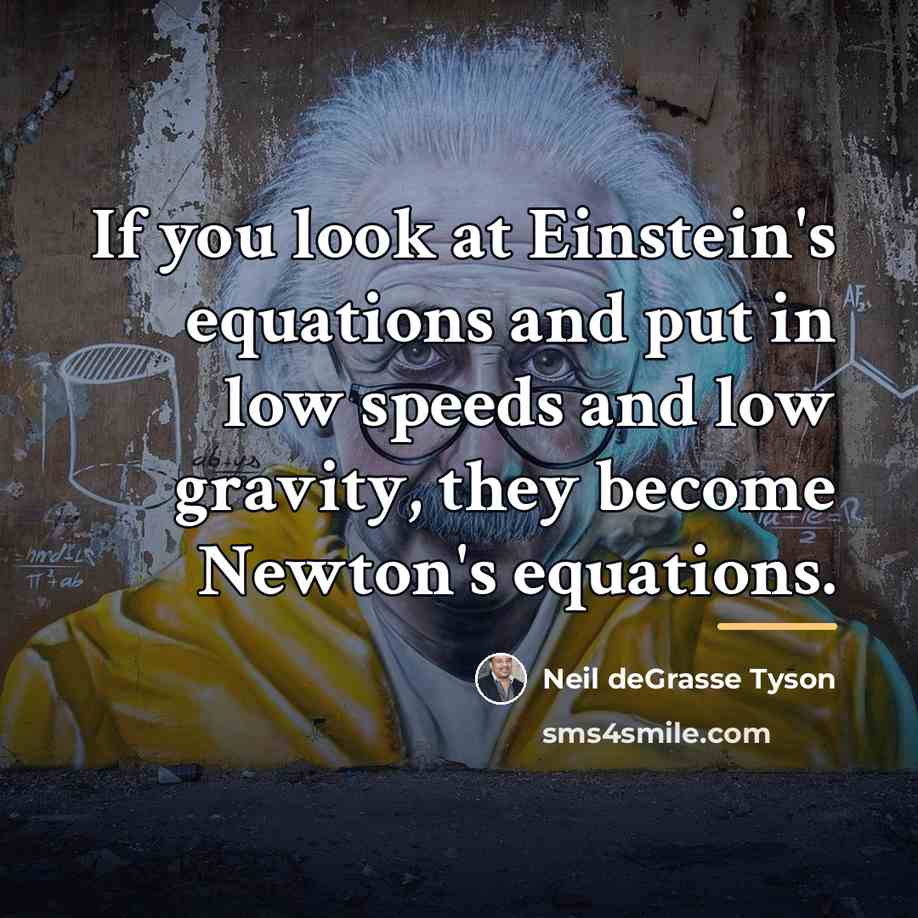 “If you look at Einstein's equations and put in low…” quote by Neil deGrasse Tyson