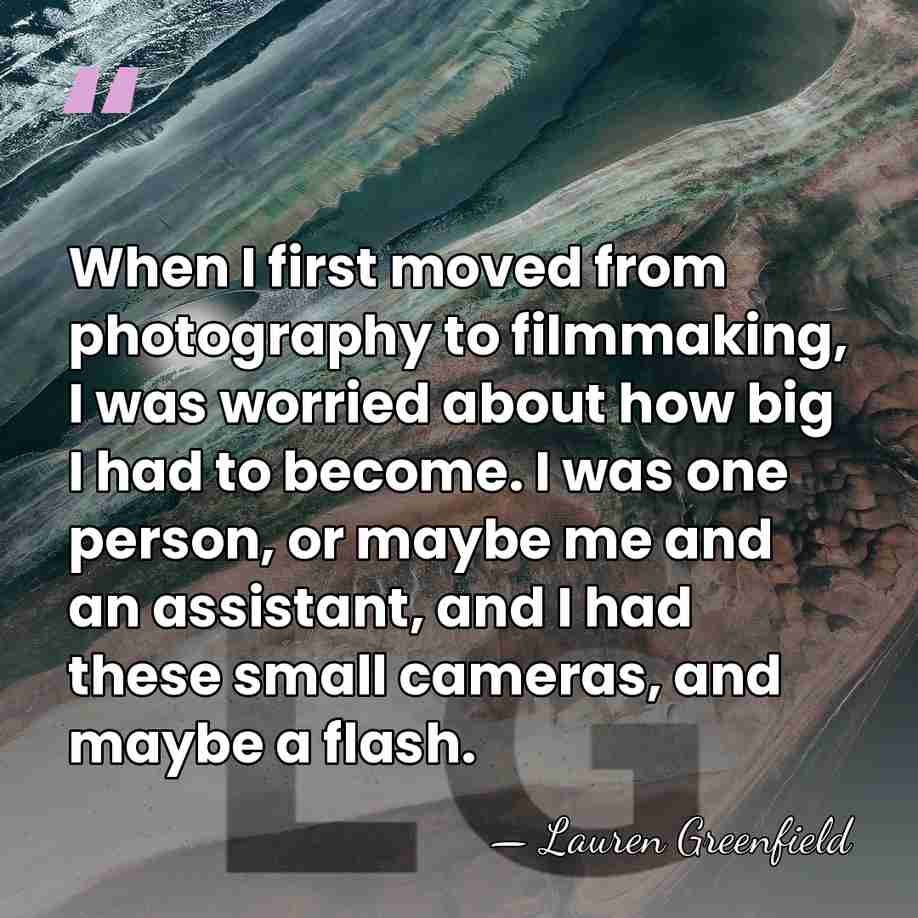 When I first moved from photography to filmmaking, I was worried about&hellip; - Lauren Greenfield