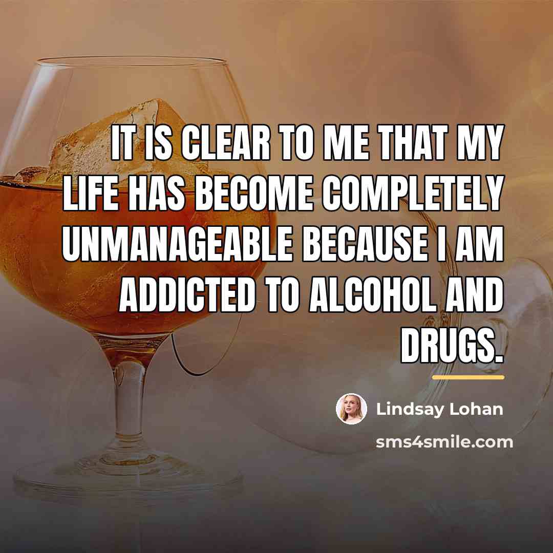“It is clear to me that my life has become…” quote by Lindsay Lohan