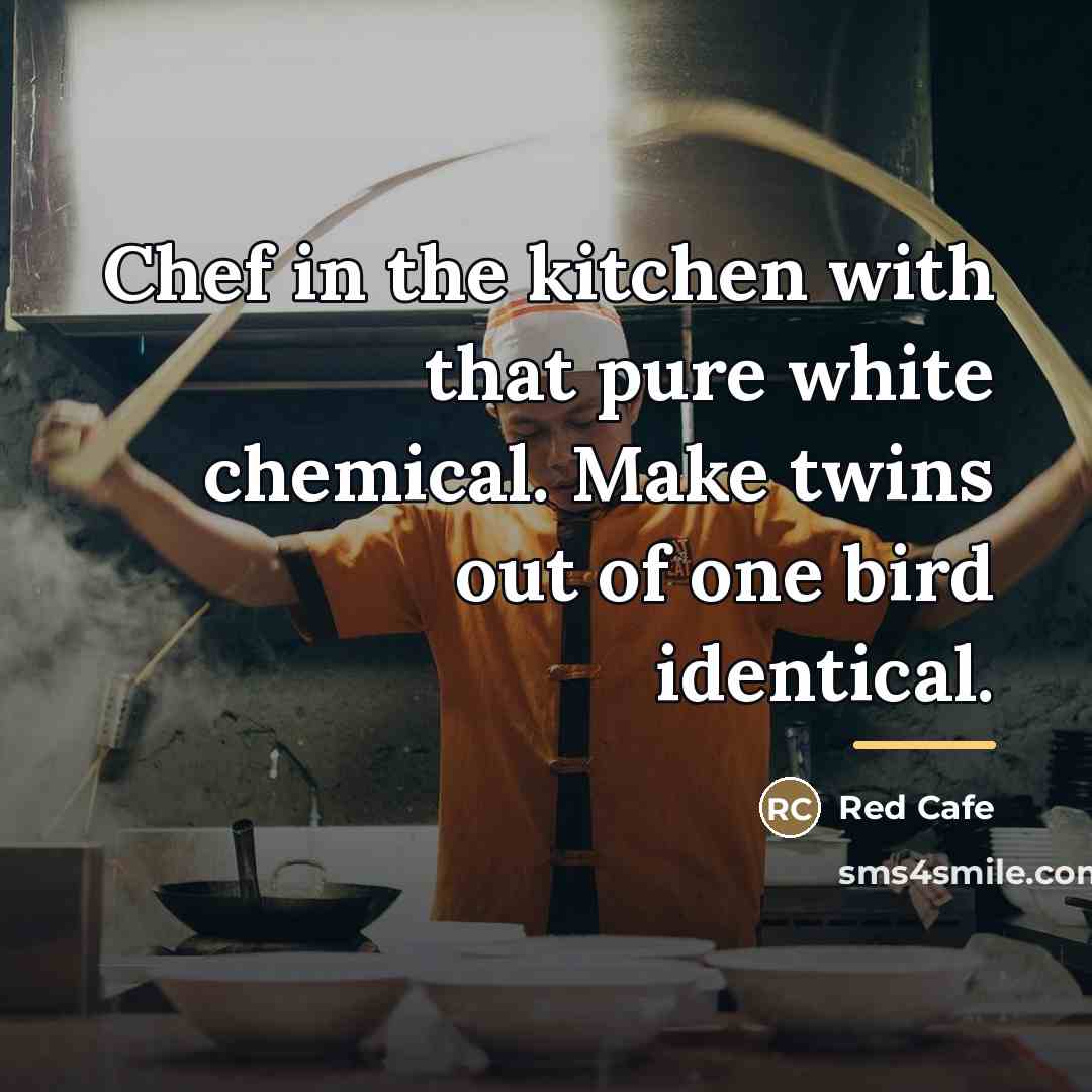 “Chef in the kitchen with that pure white chemical. Make…” quote by Red Cafe