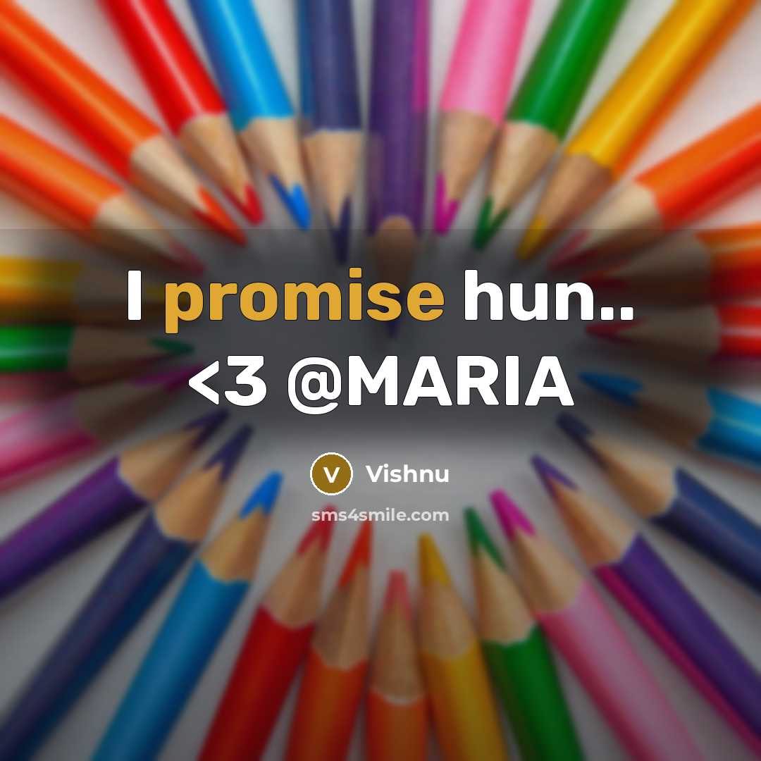 “I promise hun..…” quote by Vishnu