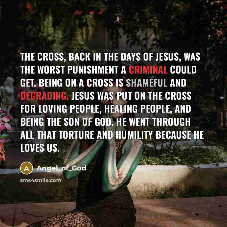 “The cross, back in the days of Jesus, was the…” quote by Angel_of_God