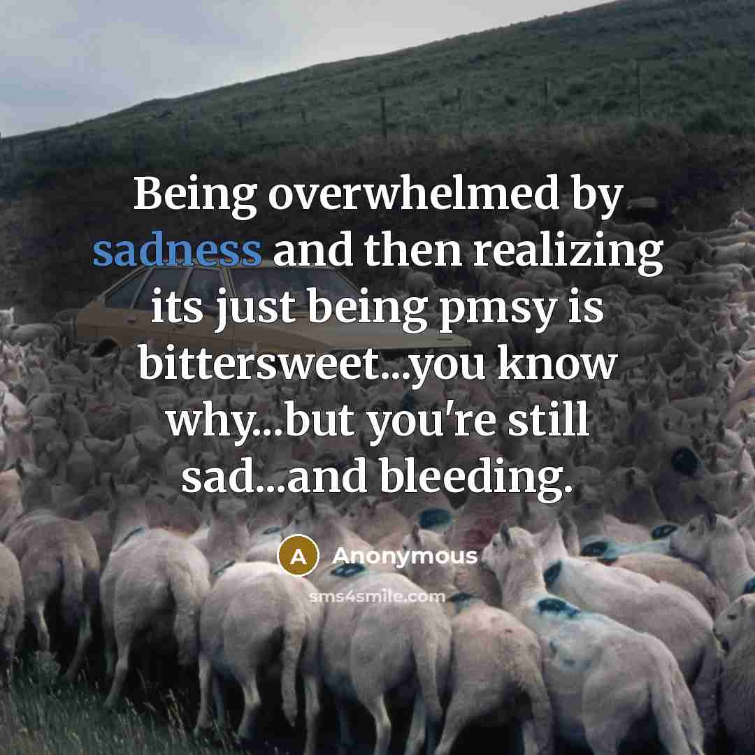 “Being overwhelmed by sadness and then realizing its just being…” quote by Anonymous