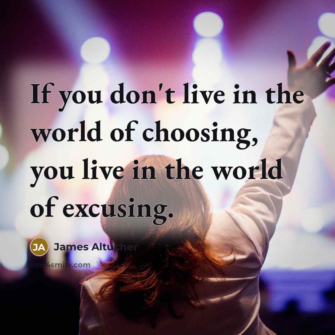 “If you don't live in the world of choosing, you…” quote by James Altucher