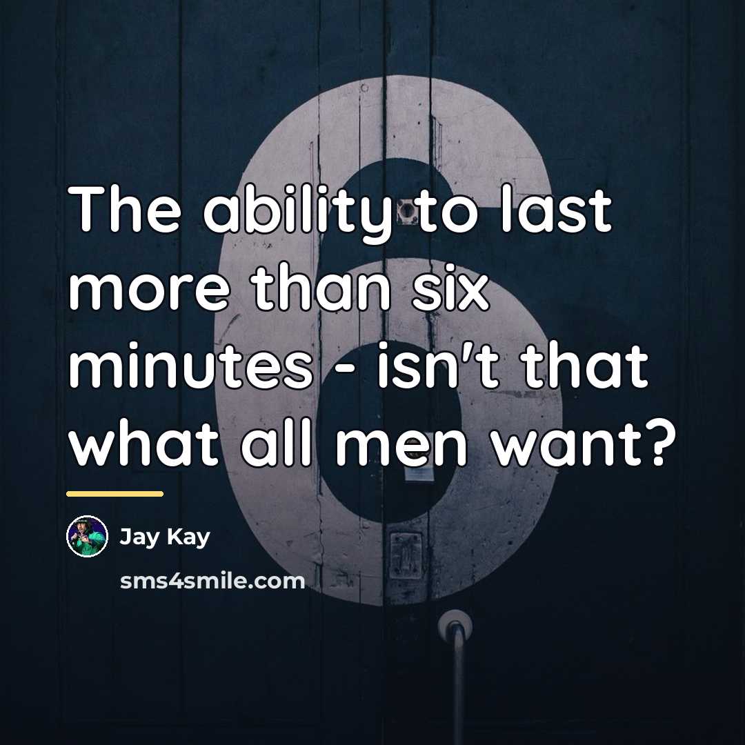“The ability to last more than six minutes - isn't…” quote by Jay Kay