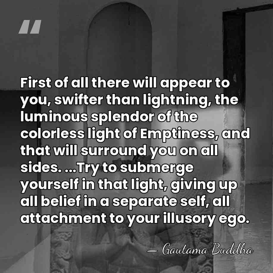 First of all there will appear to you, swifter than lightning, the&hellip; - Gautama Buddha