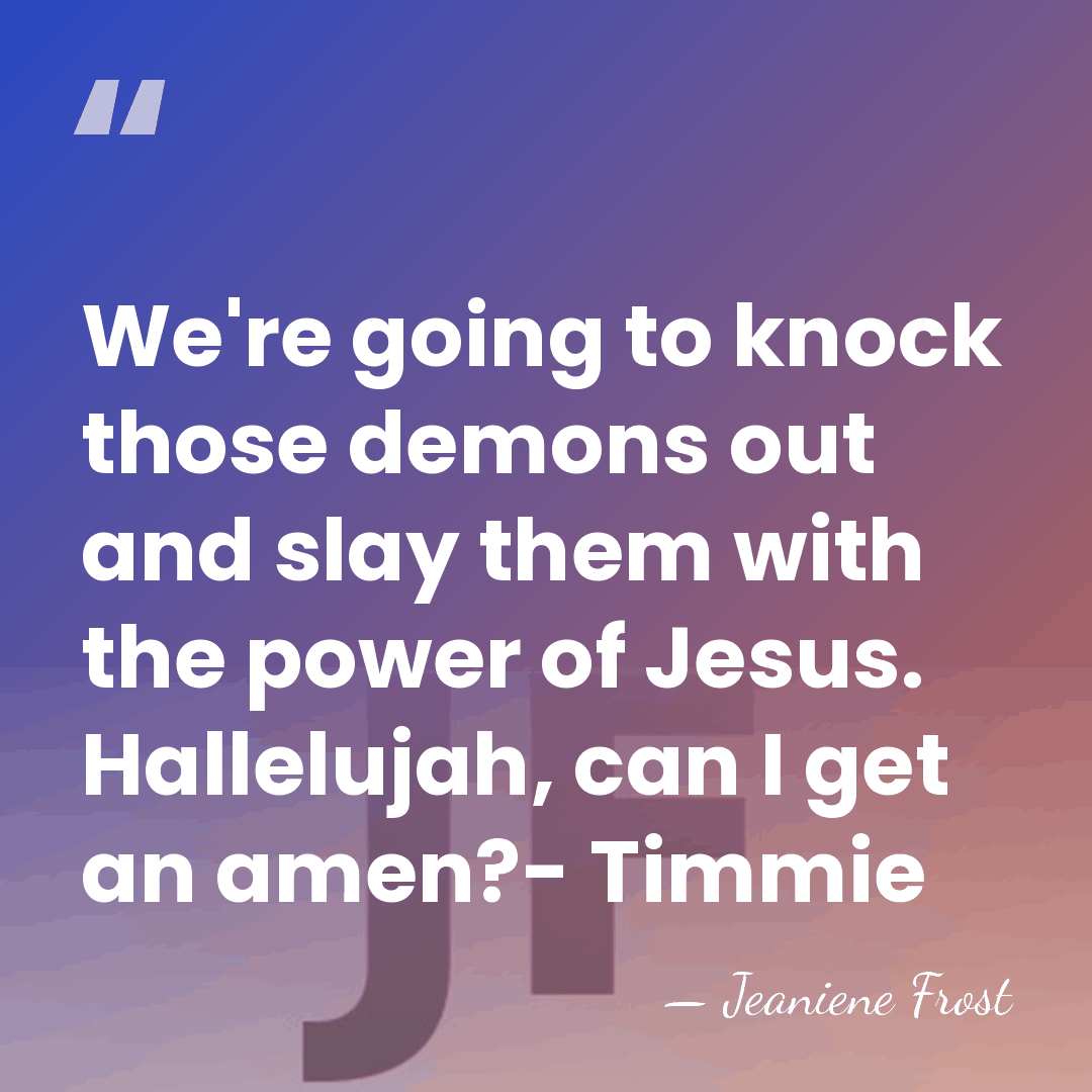We're going to knock those demons out and slay them with the&hellip; - Jeaniene Frost