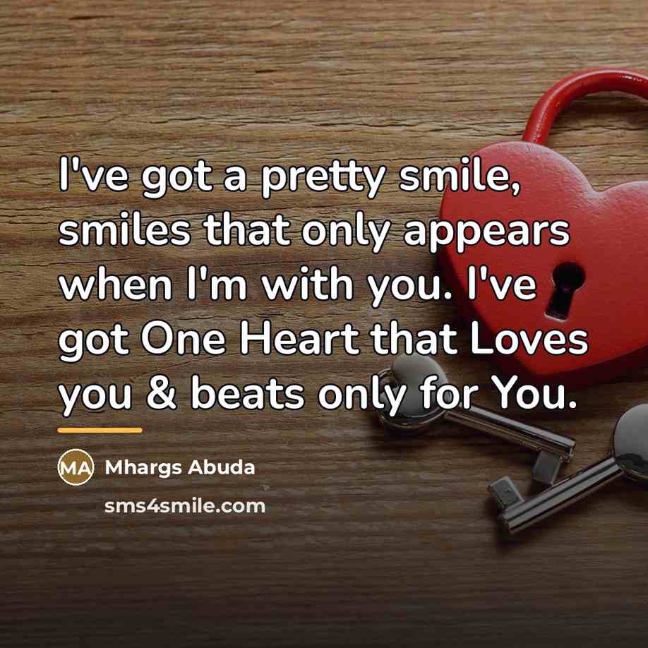 “I've got a pretty smile, smiles that only appears when…” quote by Mhargs Abuda