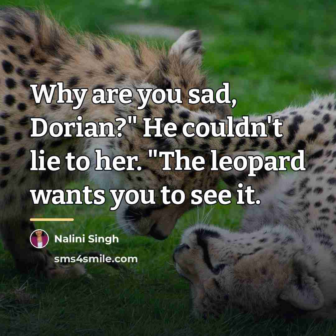 “Why are you sad, Dorian?" He couldn't lie to her.…” quote by Nalini Singh