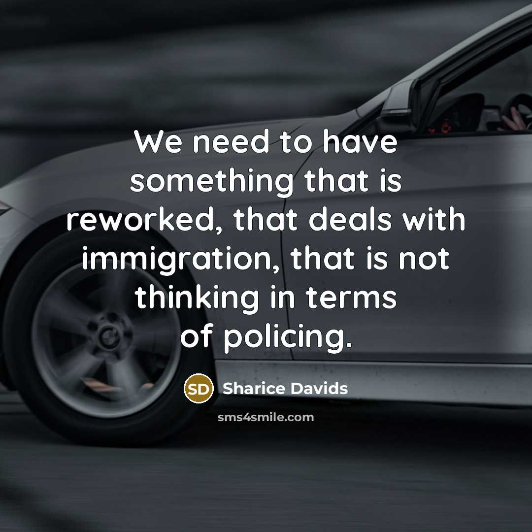 “We need to have something that is reworked, that deals…” quote by Sharice Davids