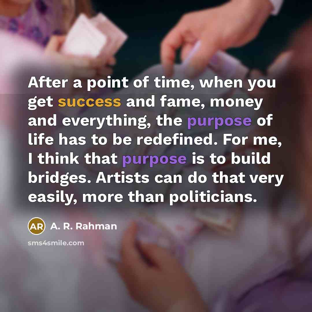 “After a point of time, when you get success and…” quote by A. R. Rahman