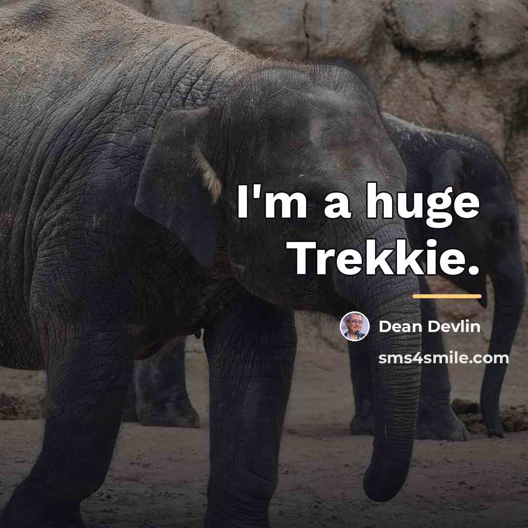 “I'm a huge Trekkie.…” quote by Dean Devlin