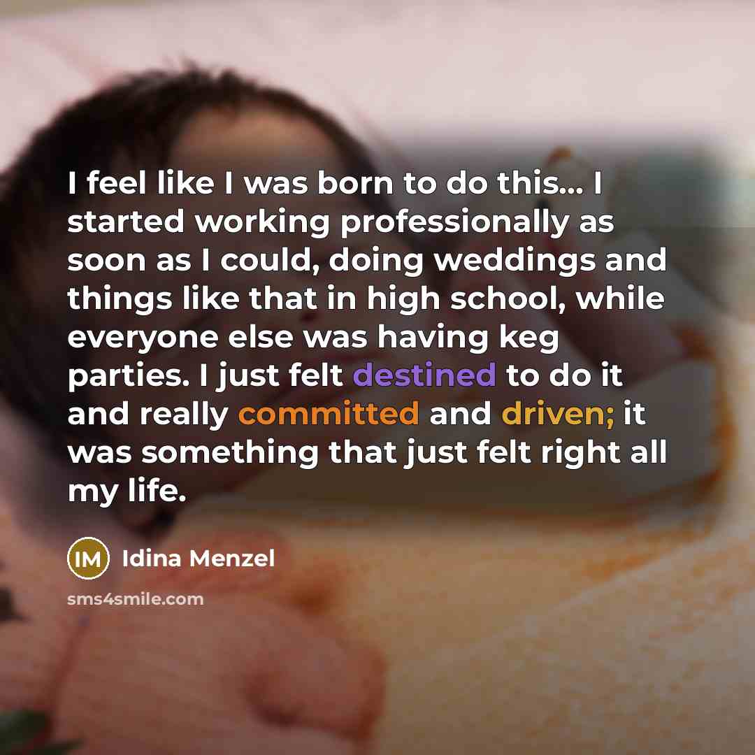 “I feel like I was born to do this... I…” quote by Idina Menzel