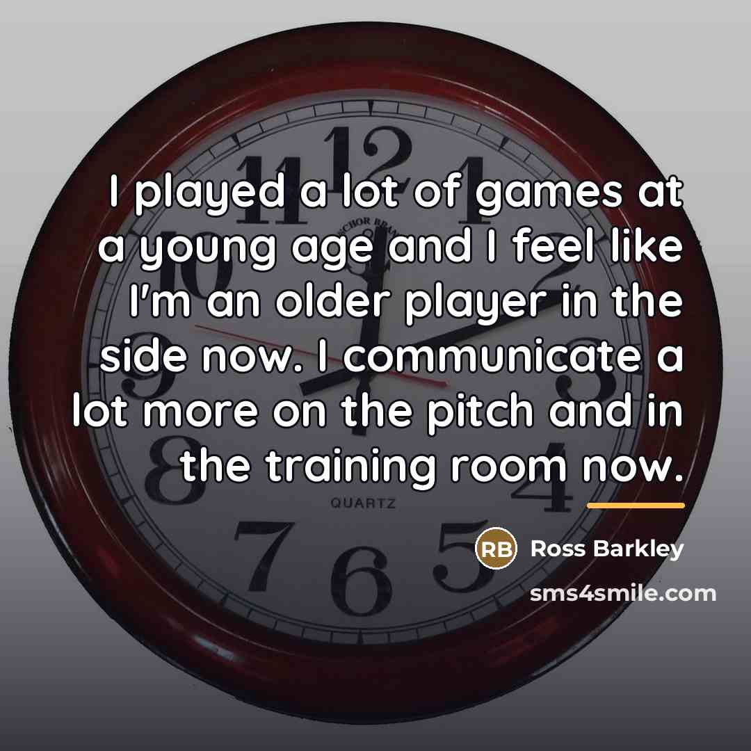 “I played a lot of games at a young age…” quote by Ross Barkley
