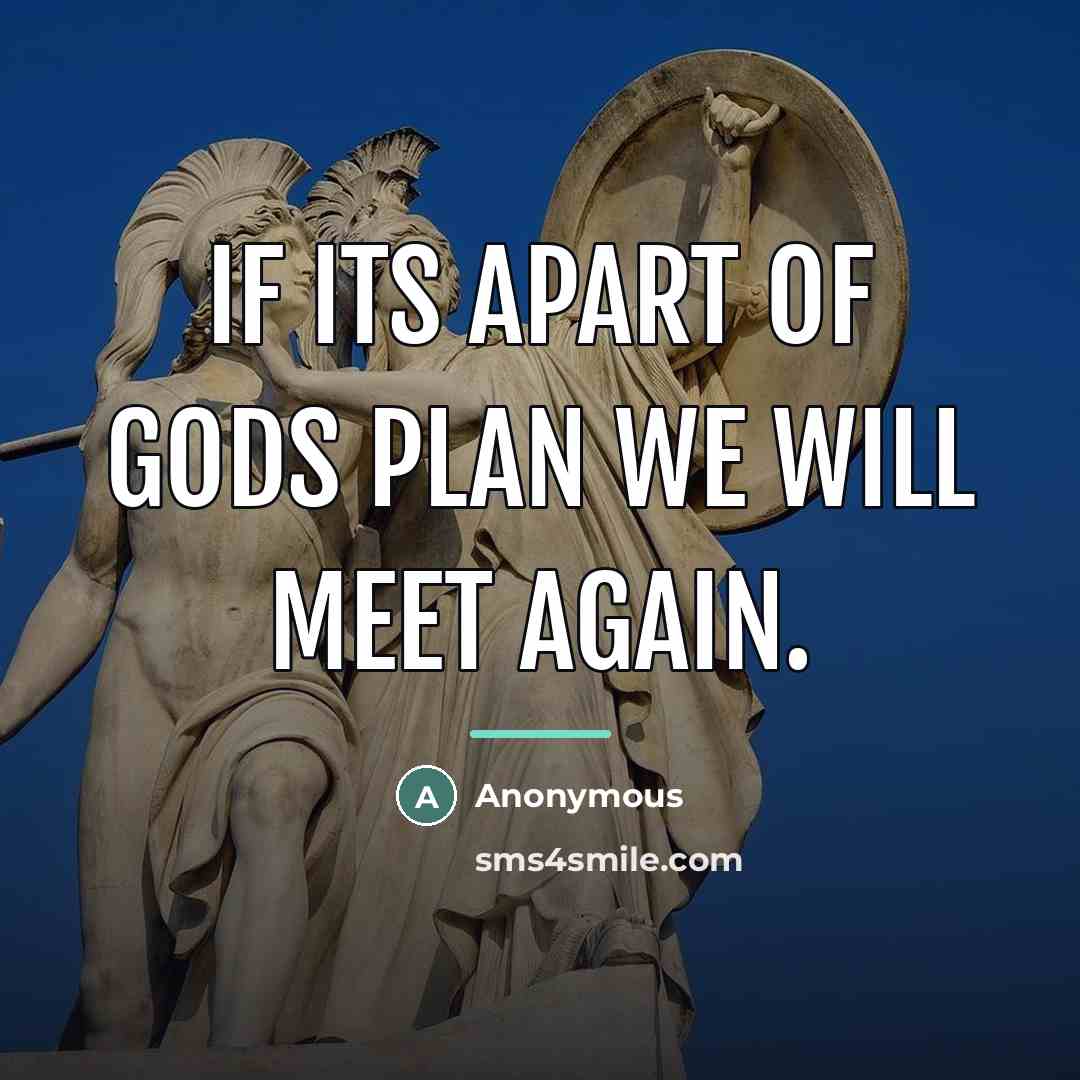 “If its apart of Gods plan we will meet again.…” quote by Anonymous
