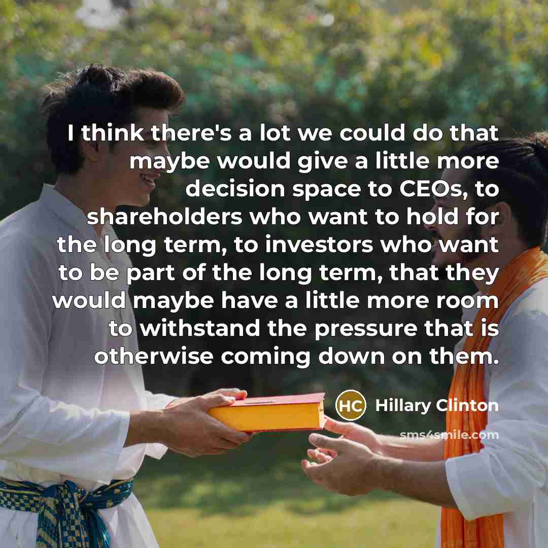 “I think there's a lot we could do that maybe…” quote by Hillary Clinton