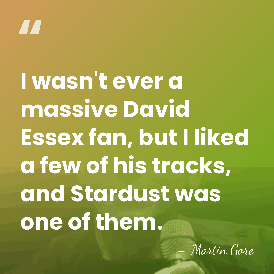 I wasn't ever a massive David Essex fan, but I liked a&hellip; - Martin Gore
