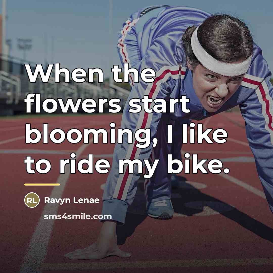 “When the flowers start blooming, I like to ride my…” quote by Ravyn Lenae