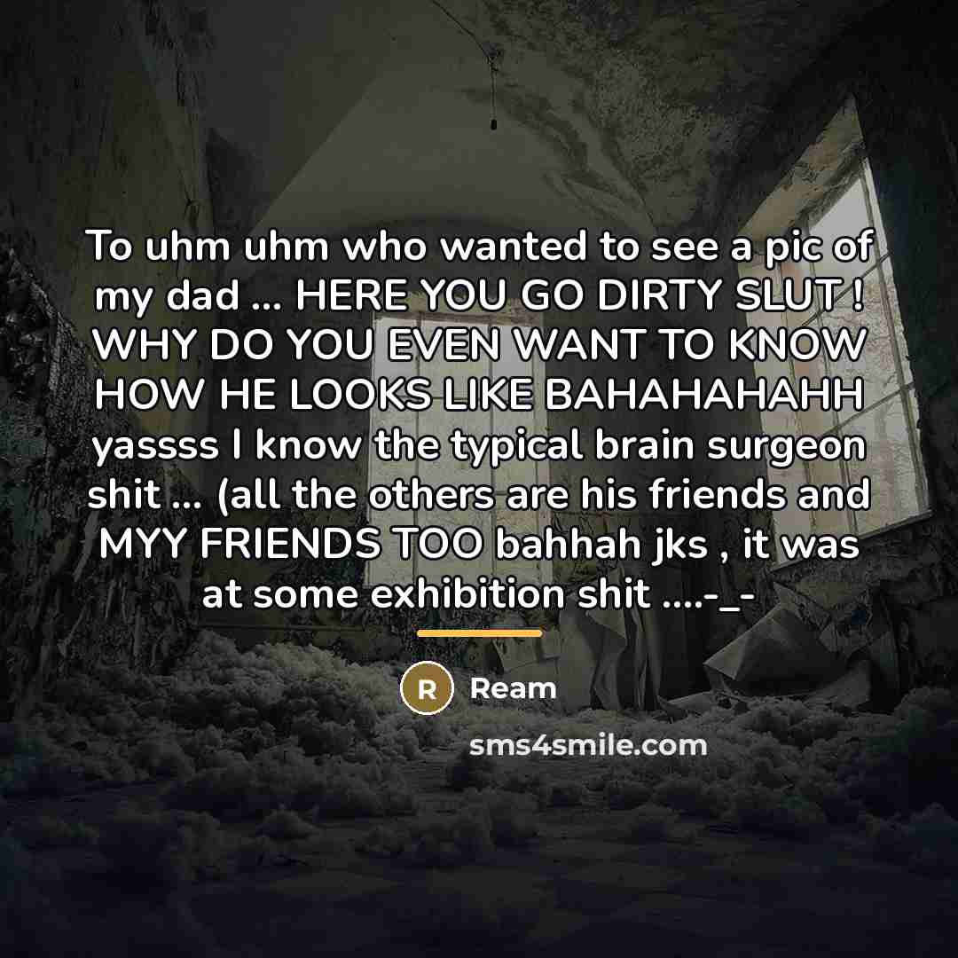 “To uhm uhm who wanted to see a pic of…” quote by Ream