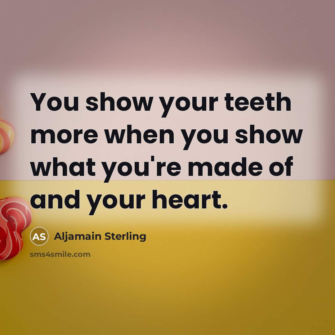 “You show your teeth more when you show what you're…” quote by Aljamain Sterling