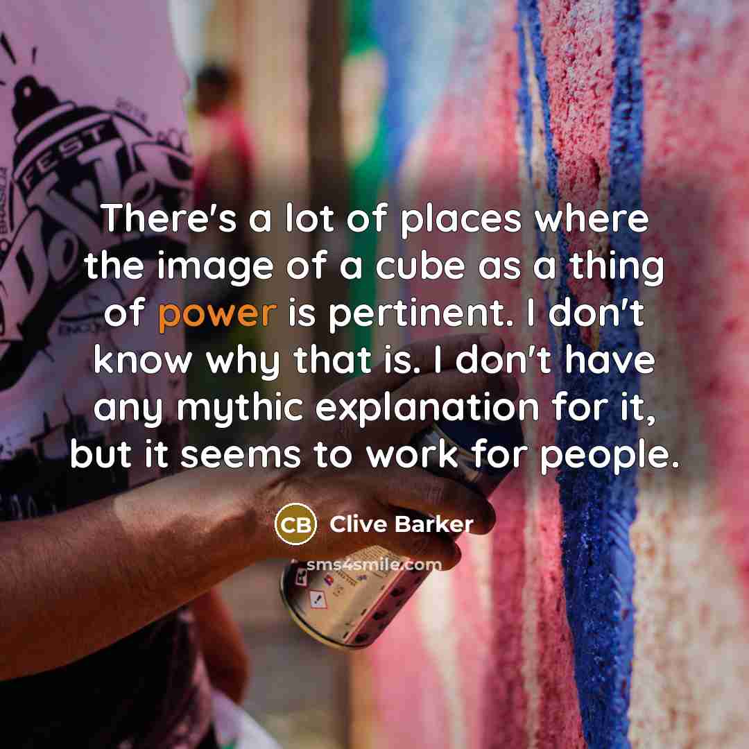 “There's a lot of places where the image of a…” quote by Clive Barker
