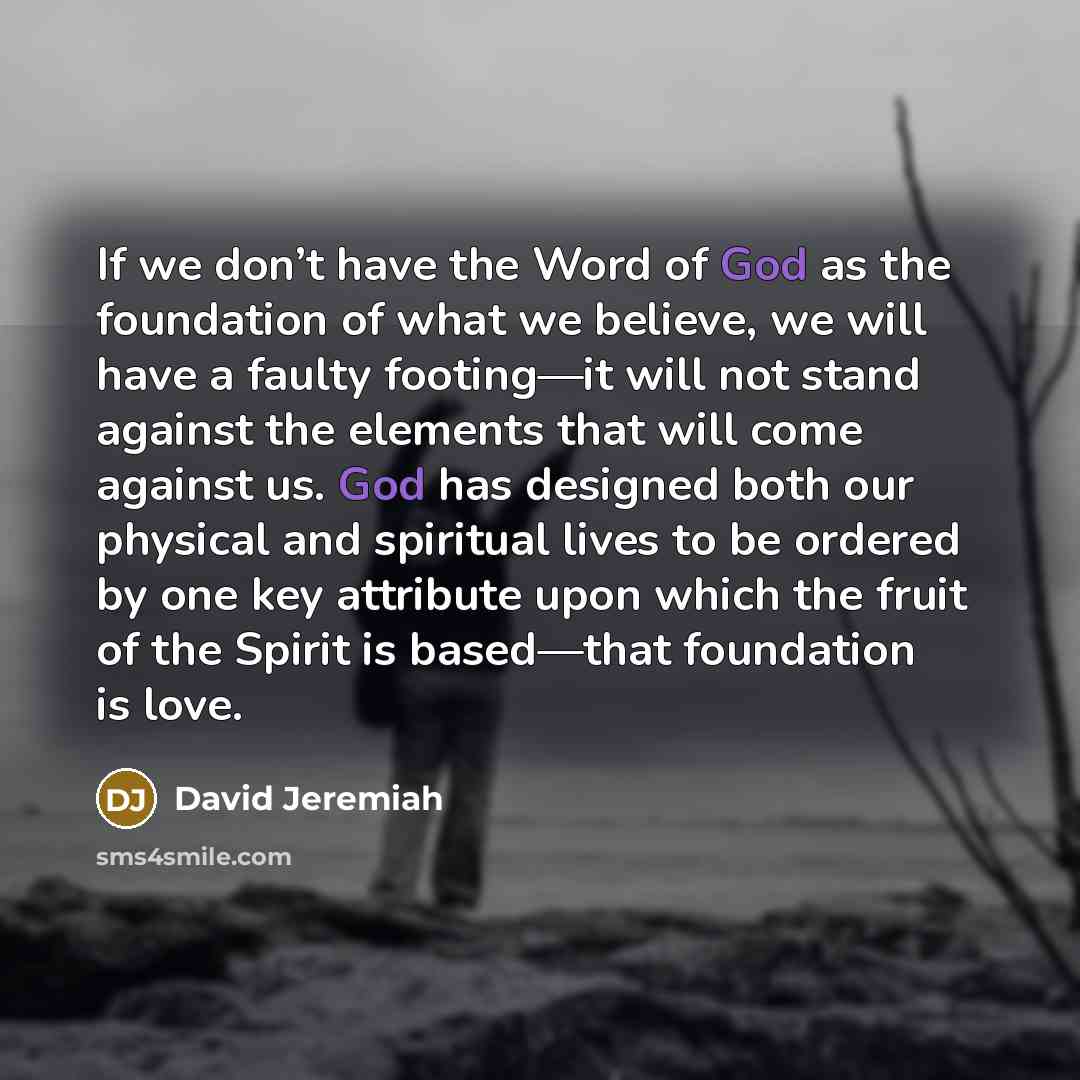 “If we don’t have the Word of God as the…” quote by David Jeremiah