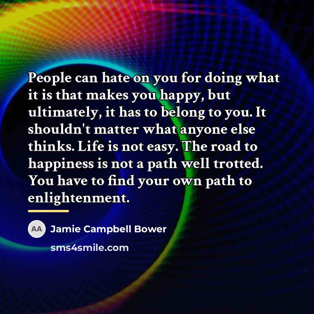 “People can hate on you for doing what it is…” quote by Jamie Campbell Bower