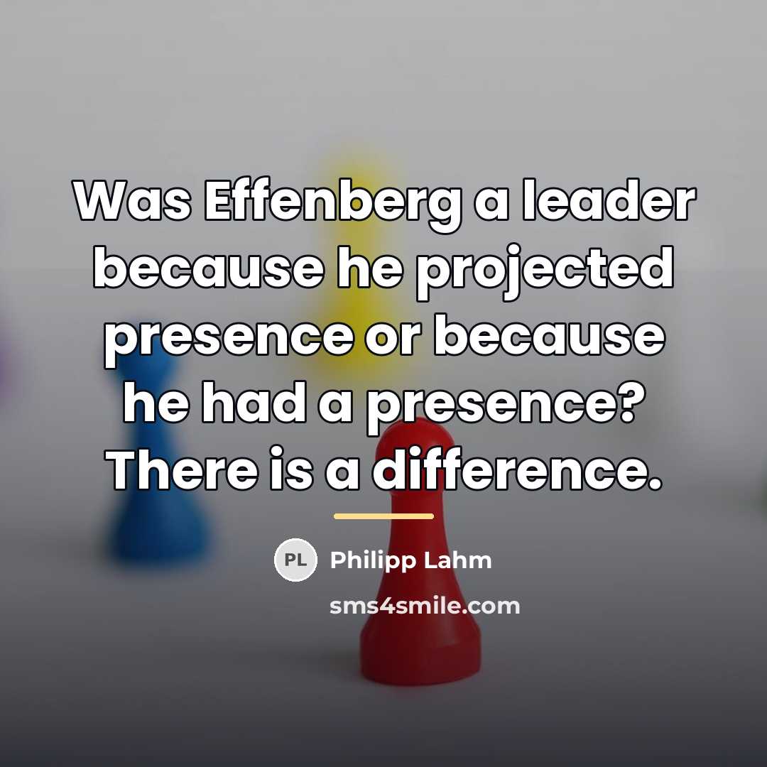“Was Effenberg a leader because he projected presence or because…” quote by Philipp Lahm