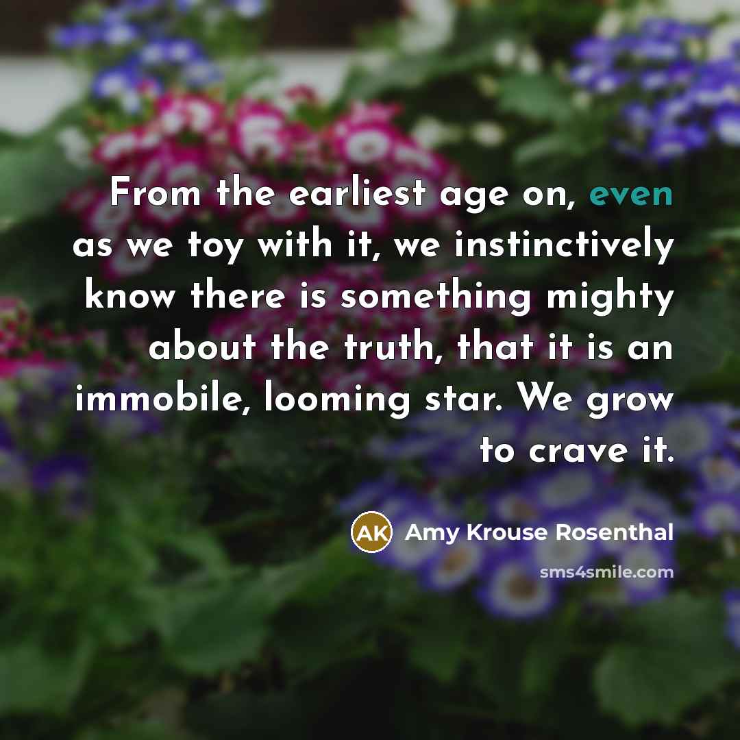 “From the earliest age on, even as we toy with…” quote by Amy Krouse Rosenthal