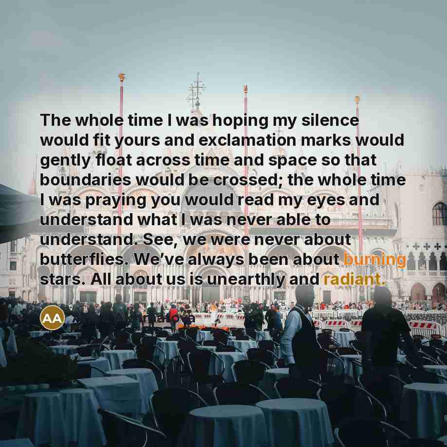 “The whole time I was hoping my silence would fit…” quote by Anna Akhmatova