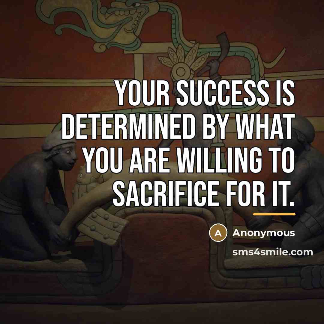 “Your success is determined by what you are willing to…” quote by Anonymous
