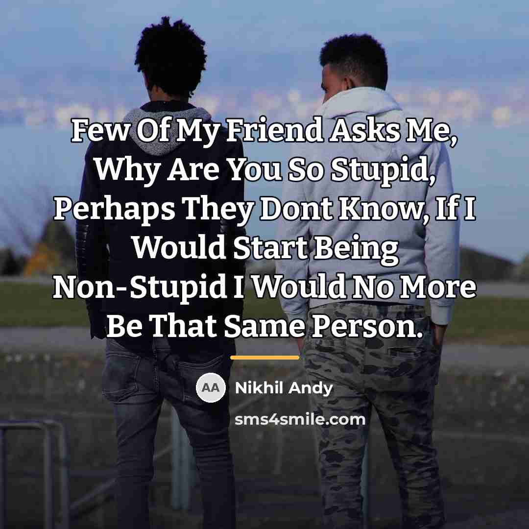 “Few Of My Friend Asks Me, Why Are You So…” quote by NikhiL Andy