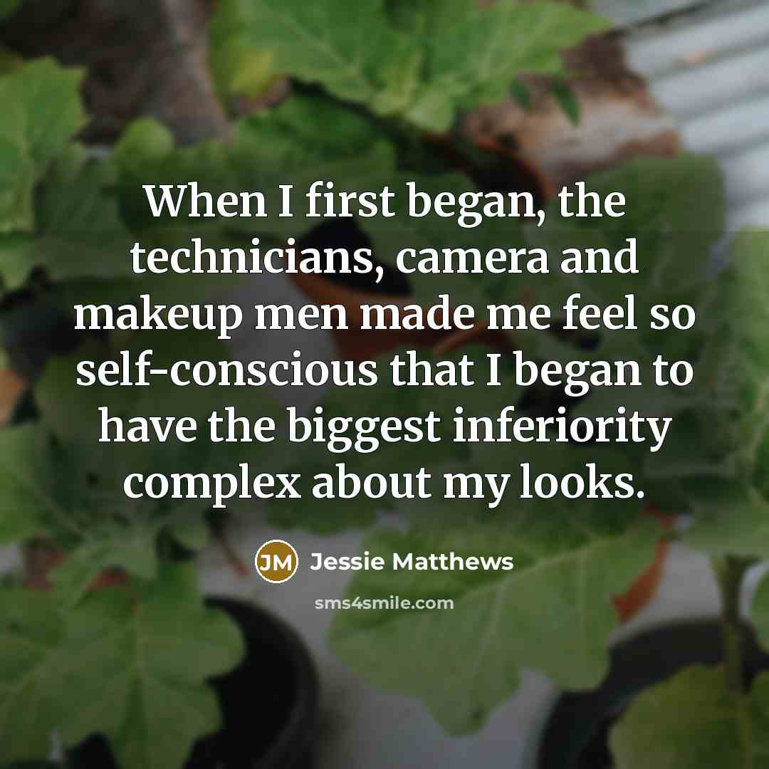“When I first began, the technicians, camera and makeup men…” quote by Jessie Matthews