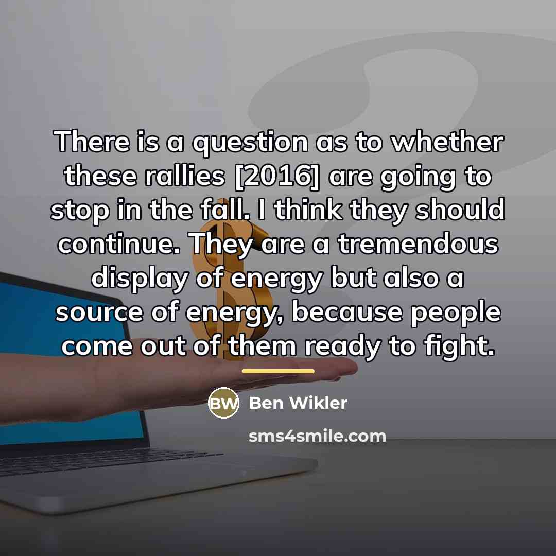“There is a question as to whether these rallies [2016]…” quote by Ben Wikler