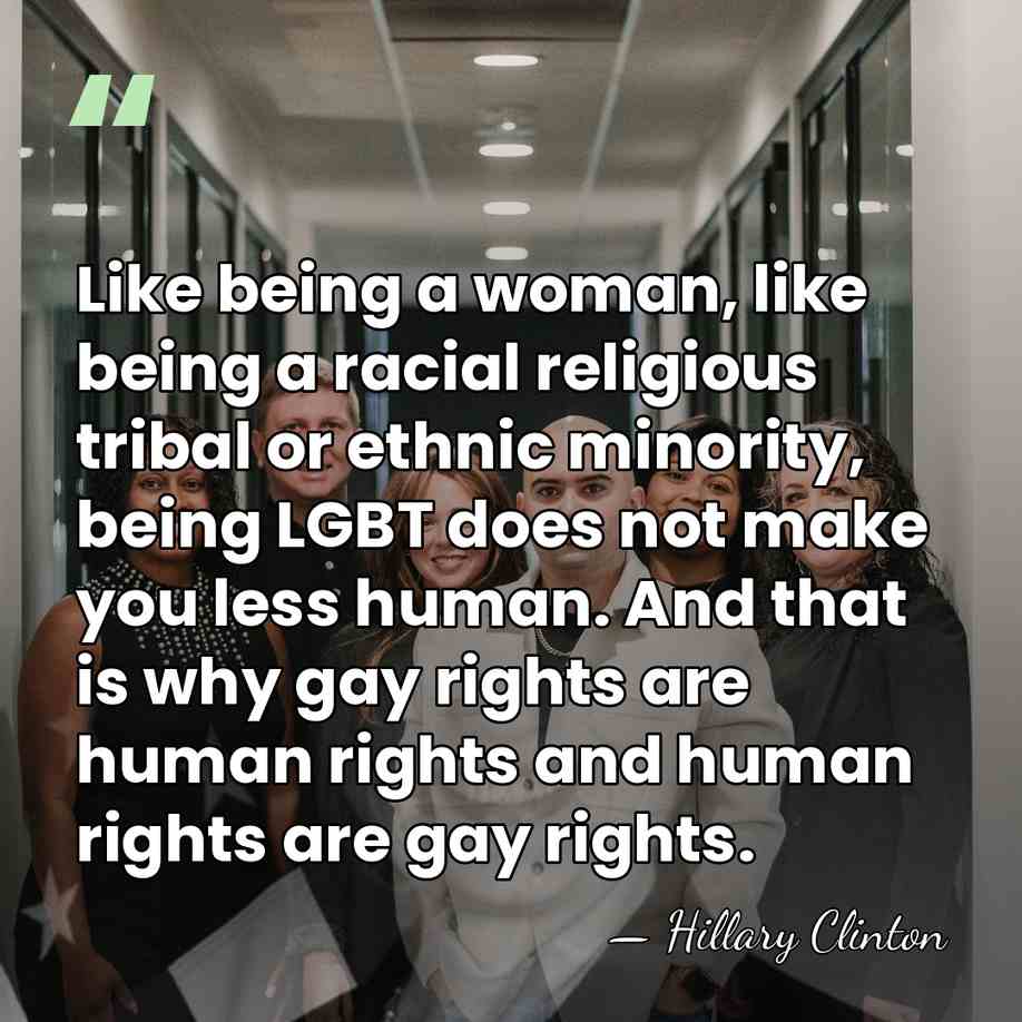 Like being a woman, like being a racial religious tribal or ethnic&hellip; - Hillary Clinton