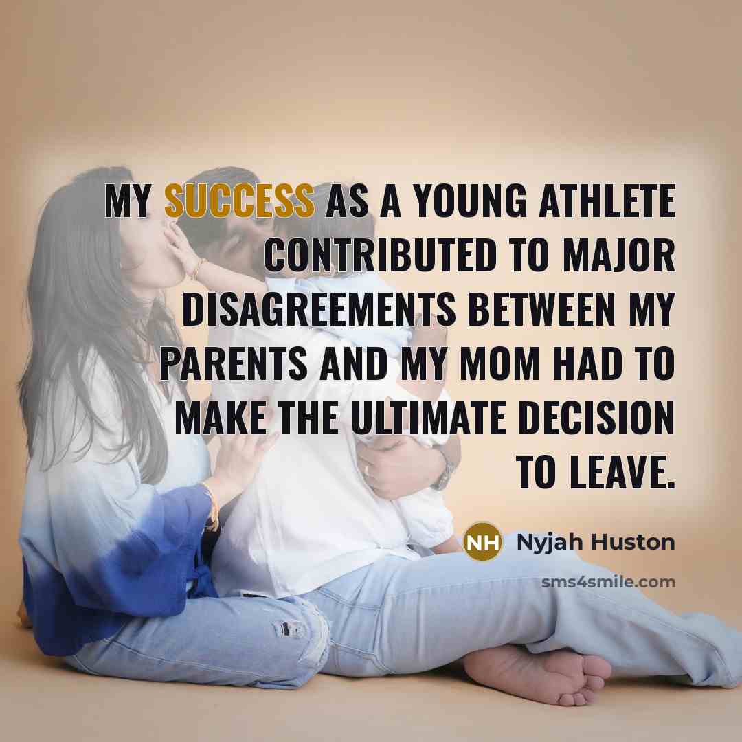 “My success as a young athlete contributed to major disagreements…” quote by Nyjah Huston