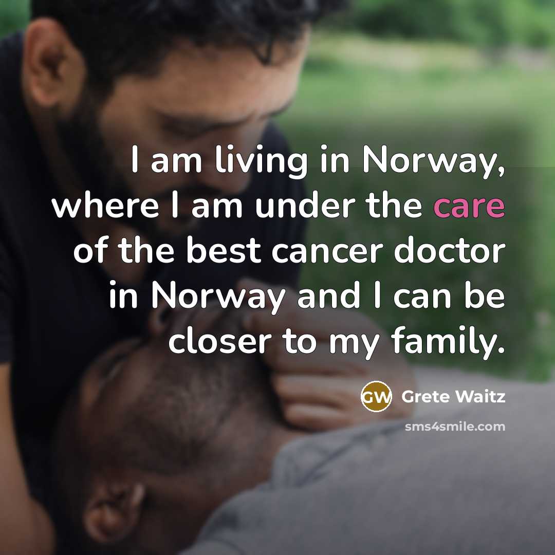 “I am living in Norway, where I am under the…” quote by Grete Waitz