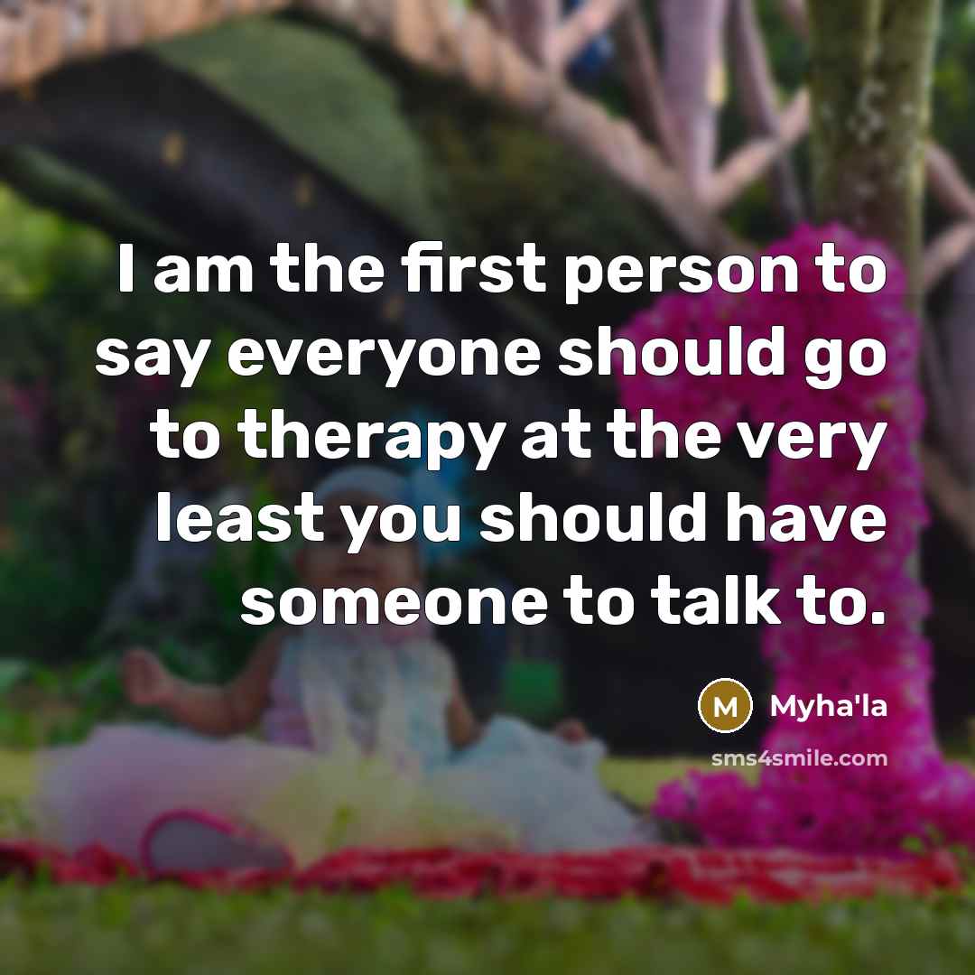 “I am the first person to say everyone should go…” quote by Myha'la