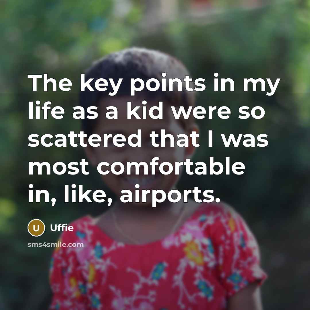 “The key points in my life as a kid were…” quote by Uffie