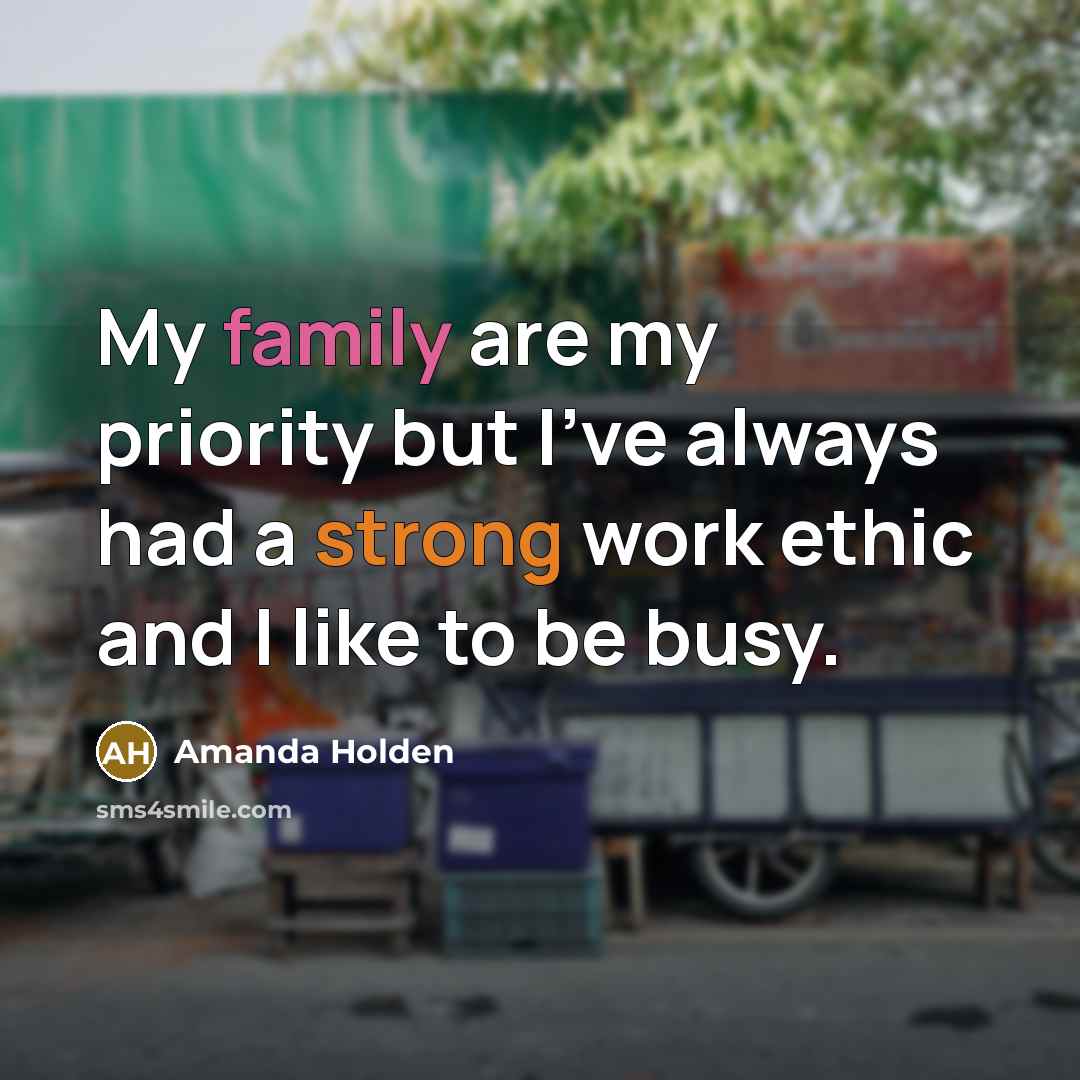 “My family are my priority but I've always had a…” quote by Amanda Holden