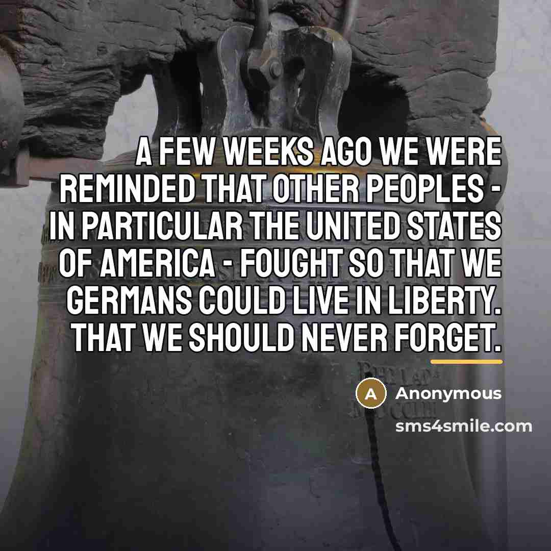 “A few weeks ago we were reminded that other peoples…” quote by Anonymous