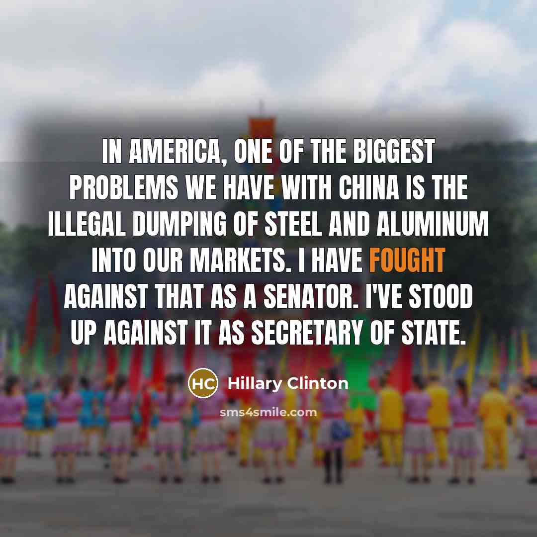 “In America, one of the biggest problems we have with…” quote by Hillary Clinton