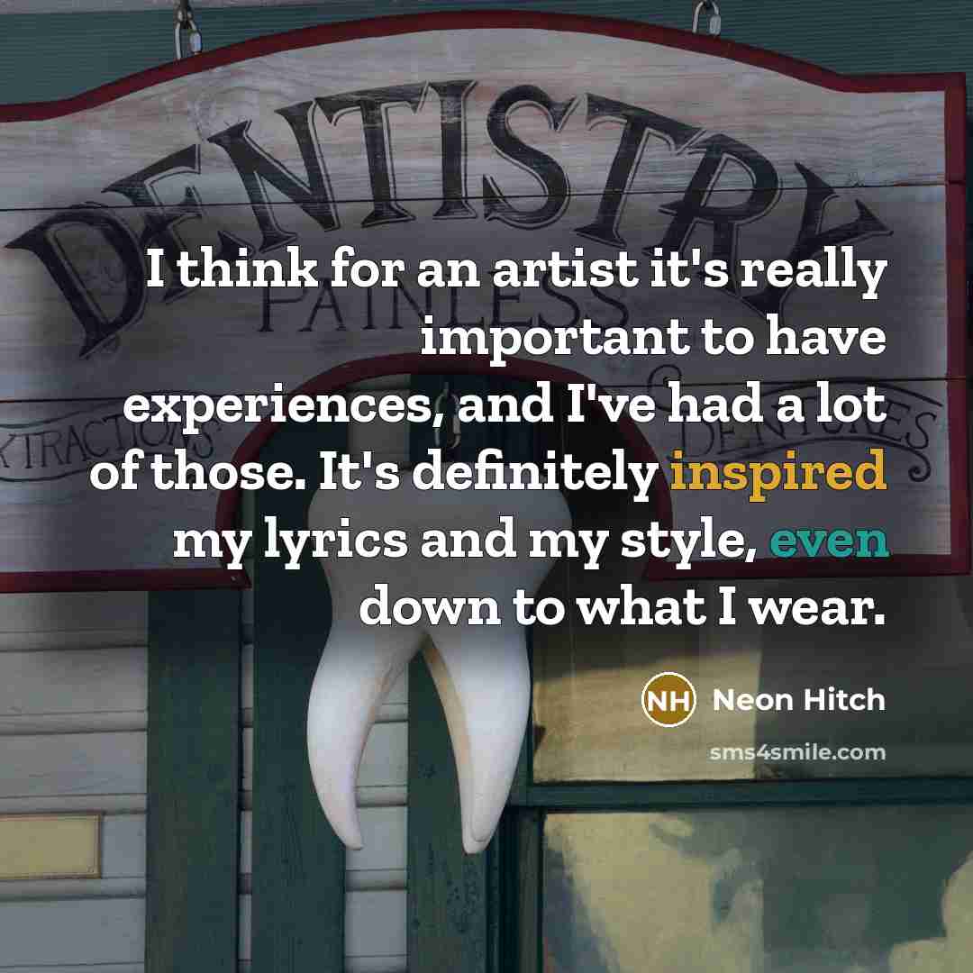 “I think for an artist it's really important to have…” quote by Neon Hitch