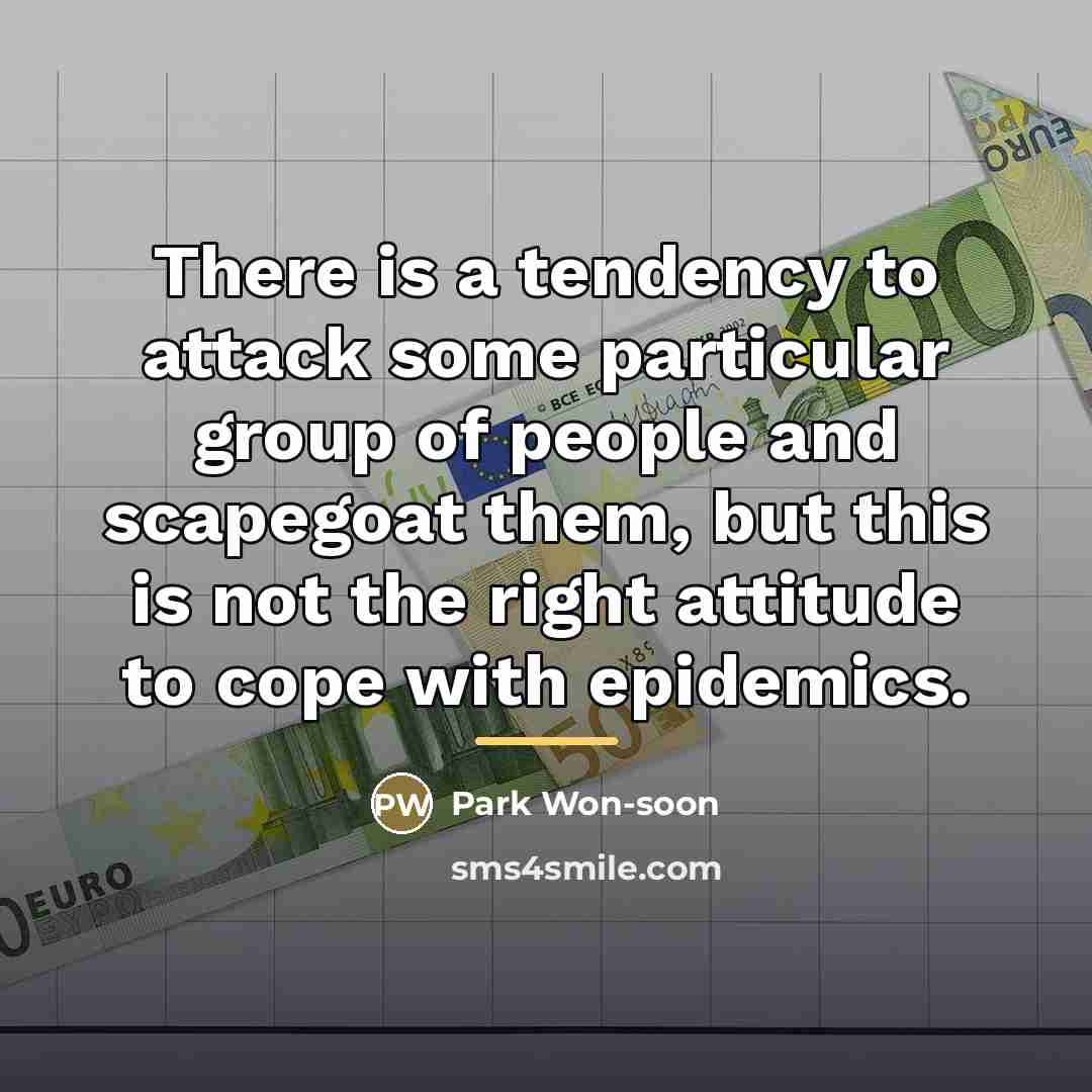 “There is a tendency to attack some particular group of…” quote by Park Won-soon