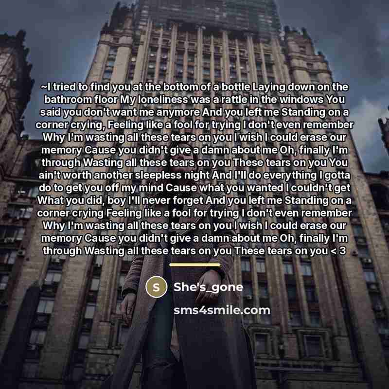 “~I tried to find you at the bottom of a…” quote by She's_gone