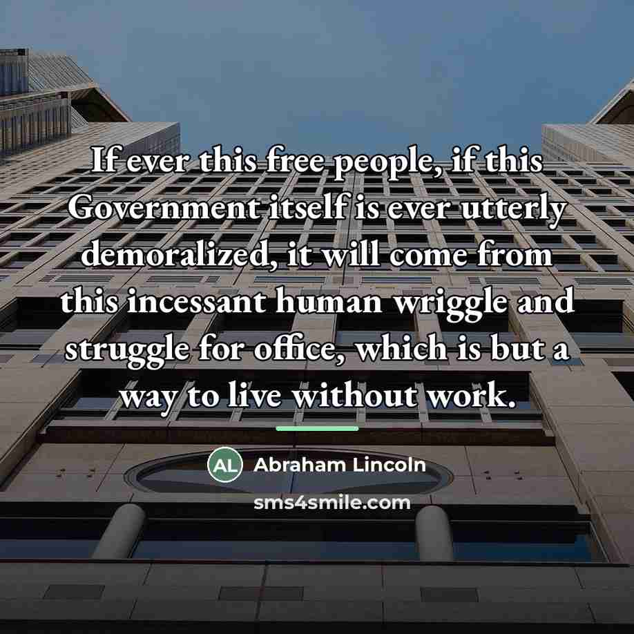 “If ever this free people, if this Government itself is…” quote by Abraham Lincoln