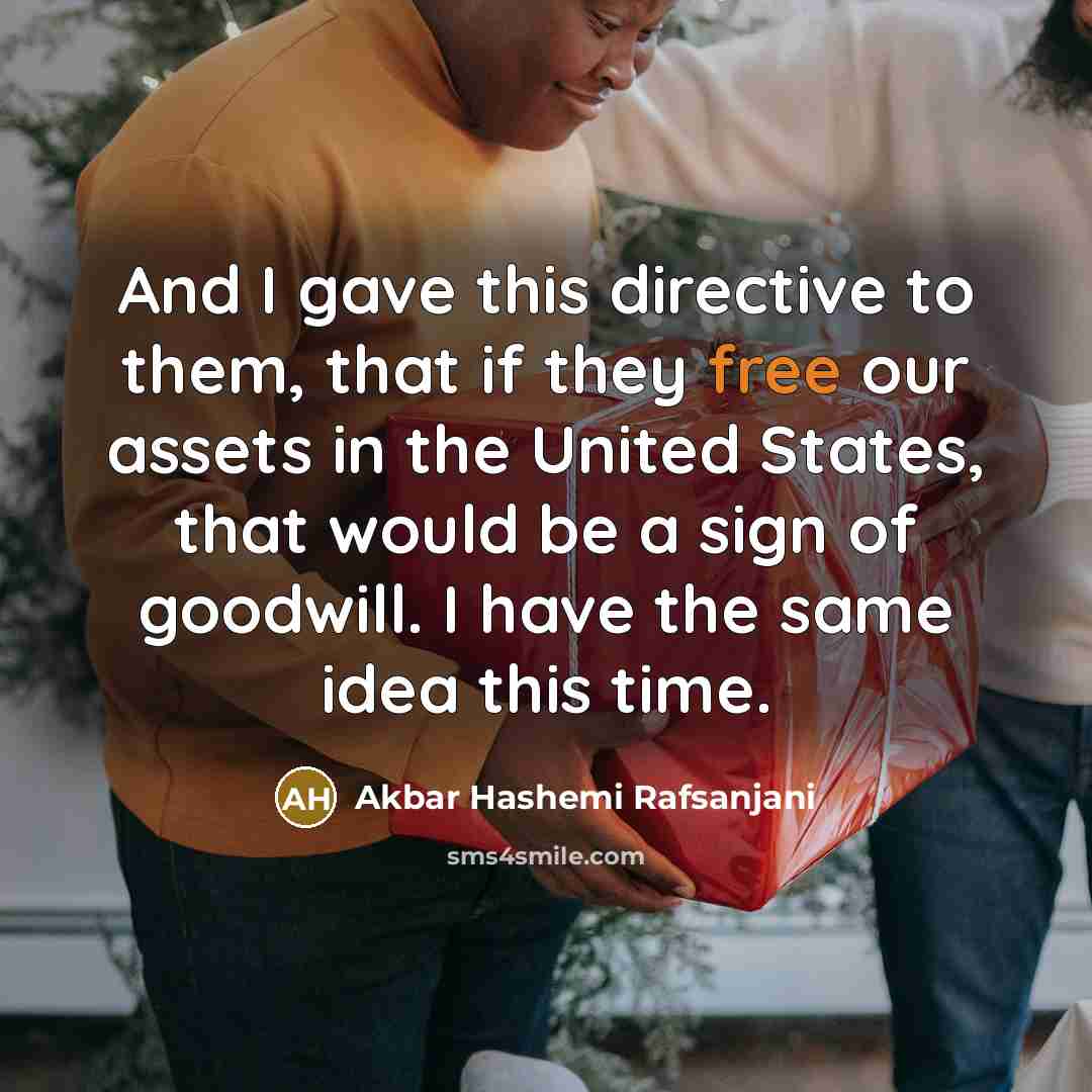 “And I gave this directive to them, that if they…” quote by Akbar Hashemi Rafsanjani