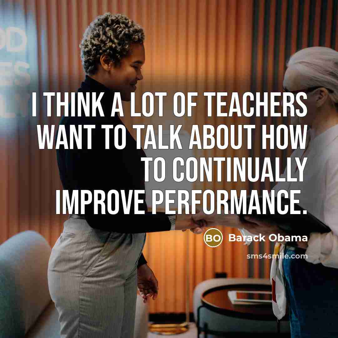 “I think a lot of teachers want to talk about…” quote by Barack Obama