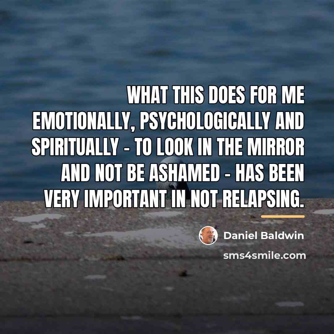 “What this does for me emotionally, psychologically and spiritually -…” quote by Daniel Baldwin